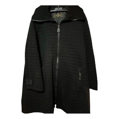 Pre-owned Fendi Coat In Black