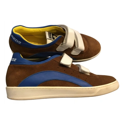 Pre-owned Dsquared2 Trainers In Brown