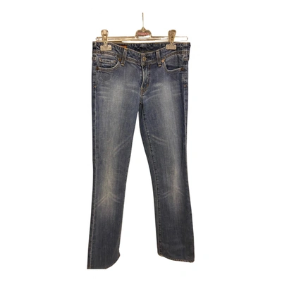 Pre-owned Barneys New York Straight Jeans In Blue