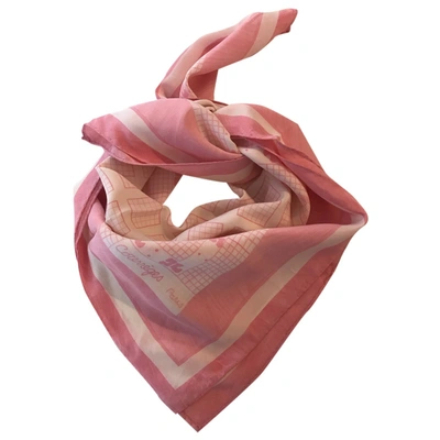 Pre-owned Courrèges Silk Handkerchief In Multicolour