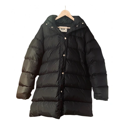 Pre-owned Msgm Puffer In Black