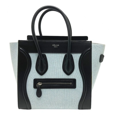 Pre-owned Celine Leather Handbag In Blue