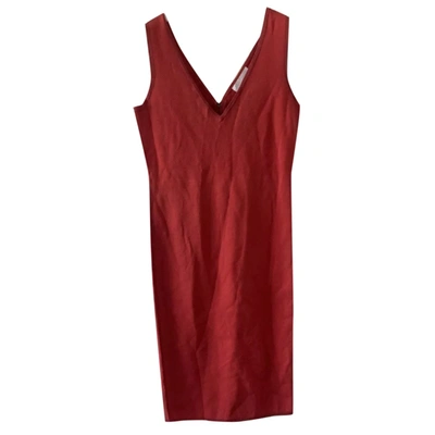 Pre-owned Nicole Farhi Mid-length Dress In Red