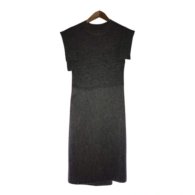 Pre-owned Isabel Marant Étoile Wool Mini Dress In Grey