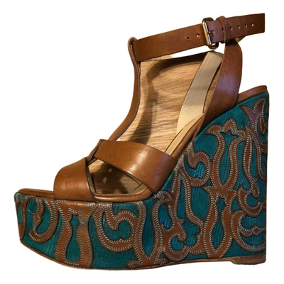 Pre-owned Etro Leather Heels In Multicolour