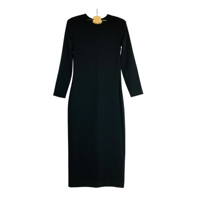 Pre-owned The Row Wool Mid-length Dress In Black