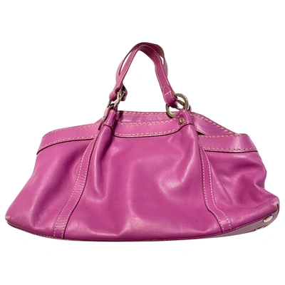 Pre-owned Hogan Leather Handbag In Pink