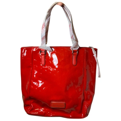 Pre-owned Marc By Marc Jacobs Patent Leather Tote In Red