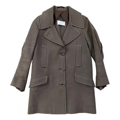 Pre-owned Maison Margiela Coat In Brown