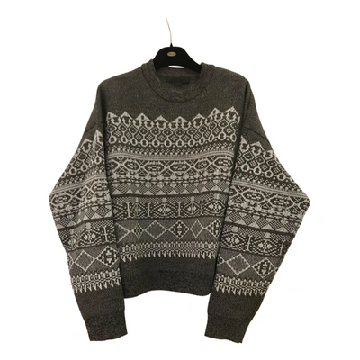 Pre-owned Alexander Wang Wool Jumper In Anthracite