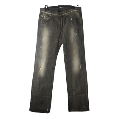 Pre-owned John Richmond Straight Jeans In Black