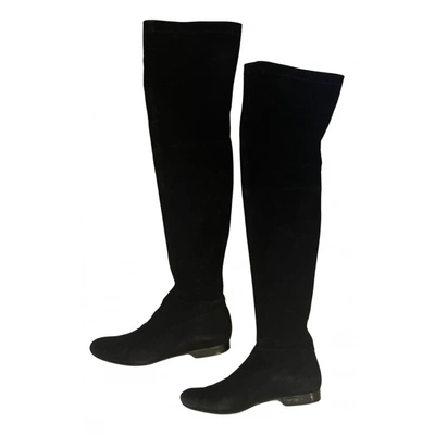 Pre-owned Robert Clergerie Boots In Black