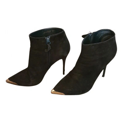 Pre-owned Mcq By Alexander Mcqueen Ankle Boots In Black