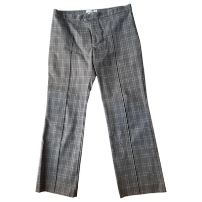 Pre-owned Isabel Marant Étoile Straight Pants In Grey