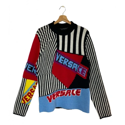 Pre-owned Versace Wool Pull In Multicolour