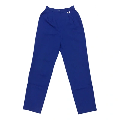 Pre-owned Dior Carot Pants In Blue