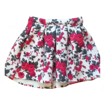 Pre-owned Msgm Mini Skirt In Multicolour