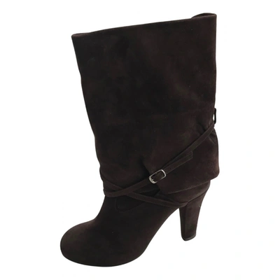 Pre-owned Chloé Boots In Brown