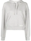 3.1 Phillip Lim Don't Sweat It Cropped Hoodie In Grey