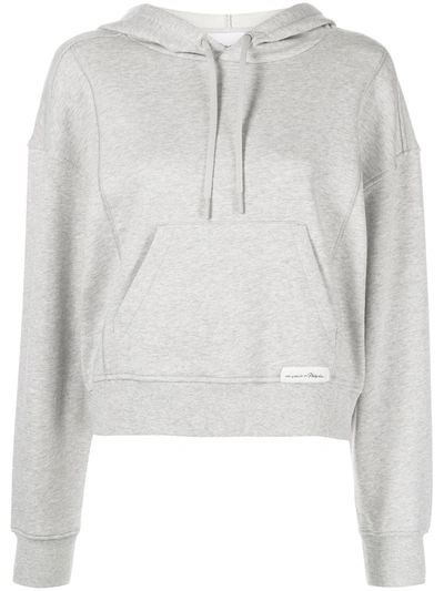 3.1 Phillip Lim / フィリップ リム Don't Sweat It Cropped Hoodie In Grey