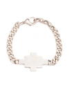 Marcelo Burlon County Of Milan Marcelo Burlon Cross Chain Bracelet In Silver