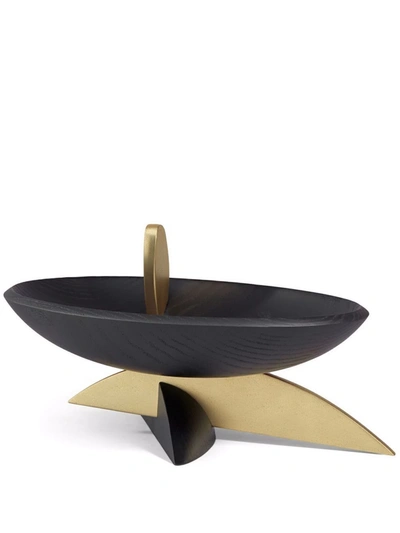 L'objet Kelly Behun Leaf Oval Bowl In Black