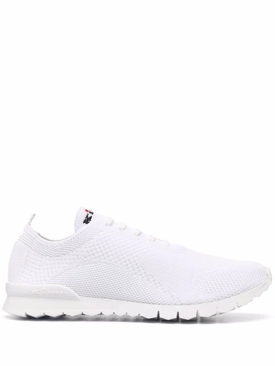 Kiton Knit Low-top Sneakers In White