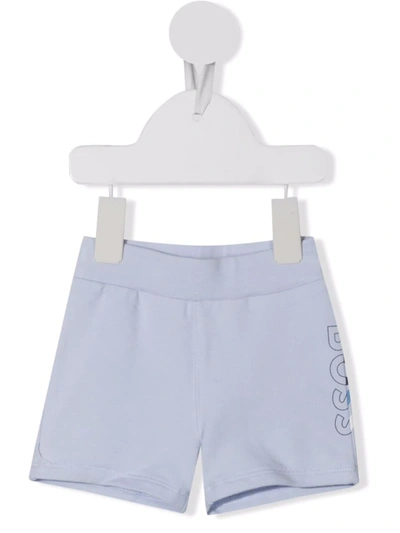 Bosswear Babies' Logo Print Shorts In Blue