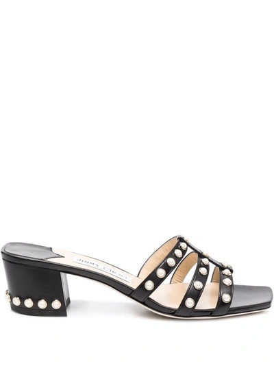 Jimmy Choo Hazal Chunky-heeled Sandals In Black