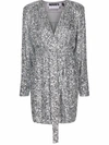 ROTATE BIRGER CHRISTENSEN SAMANTHA SEQUIN-EMBELLISHED WRAP DRESS