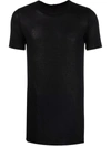 Rick Owens Short-sleeve Organic-cotton T-shirt In Black