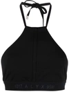 Alyx Butterfly Halterneck Top In Black