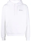 Jacquemus Embroidered-logo Pullover Hoodie In White