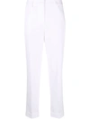 P.a.r.o.s.h Parosh Cropped Straight-leg Jeans In White