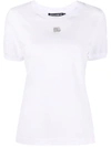Dolce & Gabbana Crystal-embellished Cotton T-shirt In White