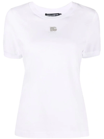 DOLCE & GABBANA LOGO-PLAQUE SHORT-SLEEVE T-SHIRT