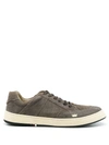 Osklen Soho Distressed Leather Trainers In Braun