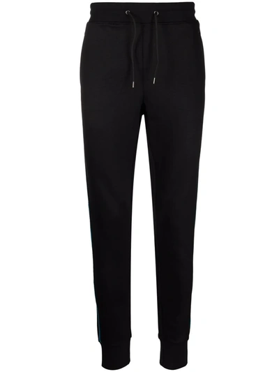 Ps By Paul Smith Men Dark Blue Slim Joggers Pants In Black