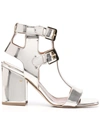 LAURENCE DACADE SANDRA 90MM METALLIC SANDALS