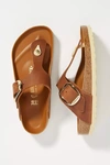 BIRKENSTOCK GIZEH BIG BUCKLE SMOOTH LEATHER SANDALS