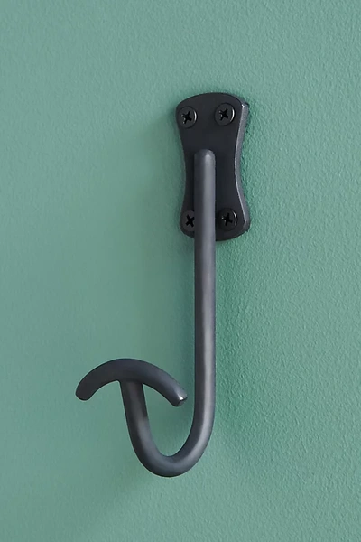 Anthropologie Streamline Towel Hook In Black