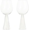 STORIES OF ITALY TRANSPARENT & WHITE TEMPO GOBLETS SET