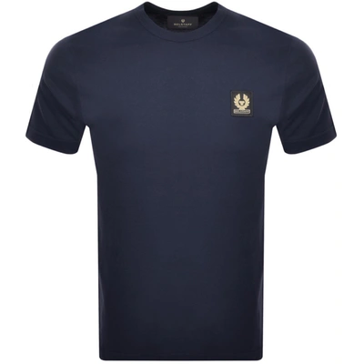Belstaff Featherweight Logo T Shirt Navy In Blue