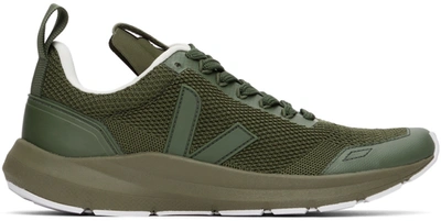 Rick Owens X Veja Green Performance Runner Sneakers In 15 Green