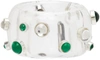 BOTTEGA VENETA TRANSPARENT RESIN DOT RING