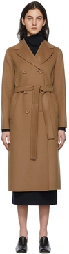 S Max Mara Poldo Virgin Wool Wrap Coat In 045 Camel