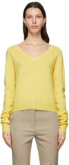 Sportmax Agitare Wool And Cashmere Sweater In 001 Lemon