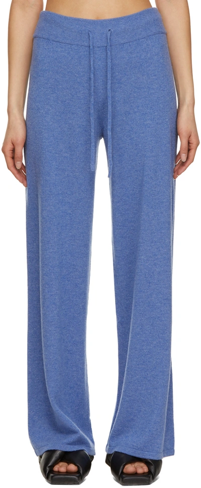 Lisa Yang Sofi Cashmere Knitted Trousers In Denim Blue