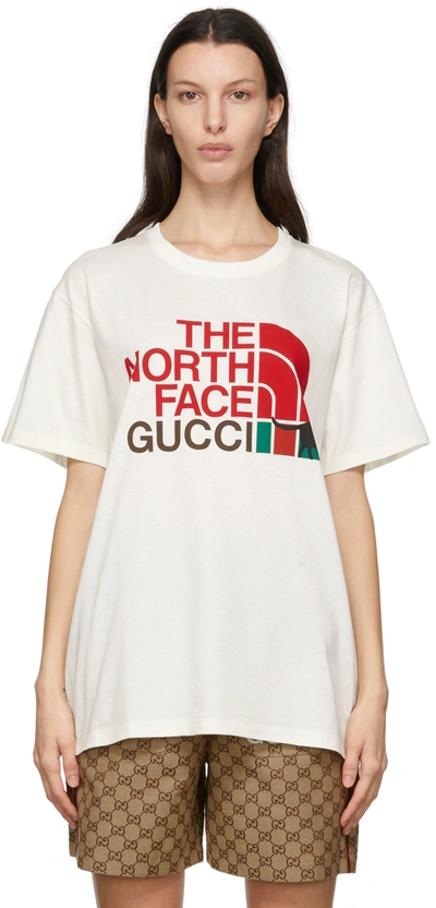 Gucci X The North Face Printed Cotton-jersey T-shirt In Sunlight