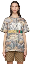 GUCCI MULTICOLOR THE NORTH FACE EDITION FOREST CAMO T-SHIRT